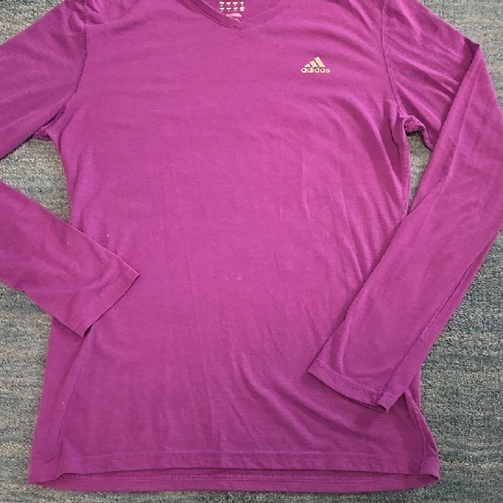 Adidas Vivid Purple Long Sleeve Top